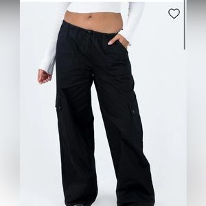 Princess Polly Black Cargo Pants